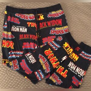 Men’s marvel comic style pj pants pajamas xl